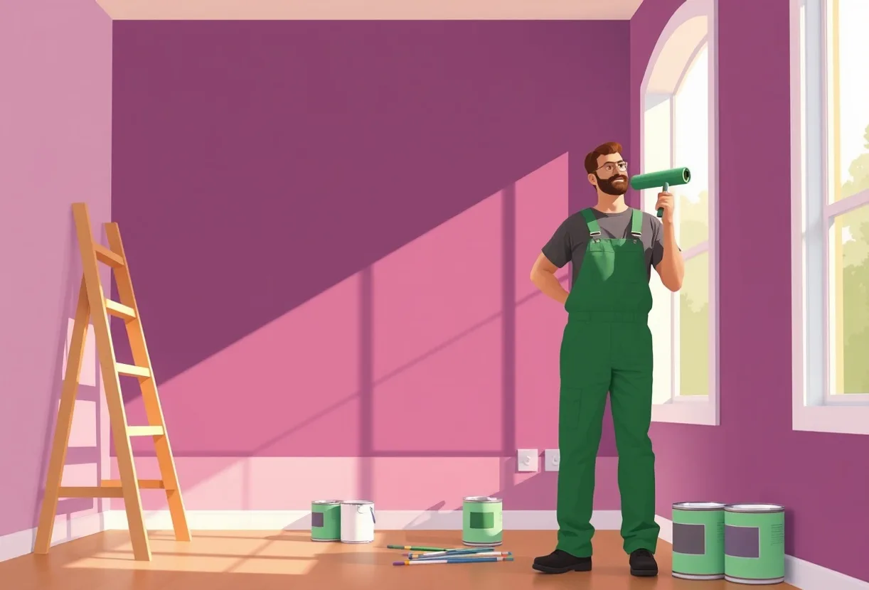 Peintre Vernouillet 28500 en intervention sur un chantier